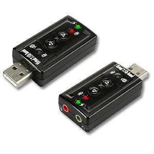 Mini adaptateur audio USB ou mini carte son USB